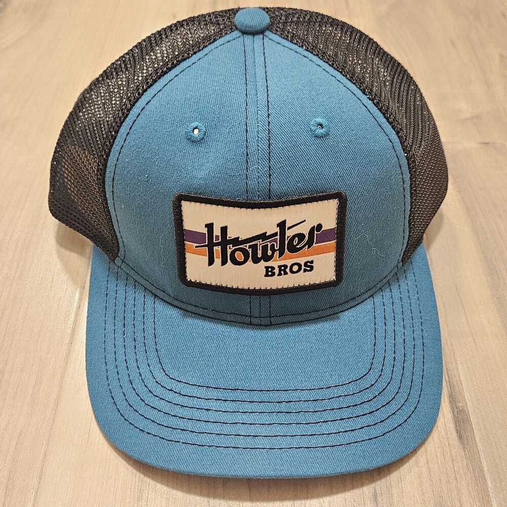 *NEW* HOWLER BROTHERS Trucker Hat Cap Snapback Dark Teal/Black Mesh Patch